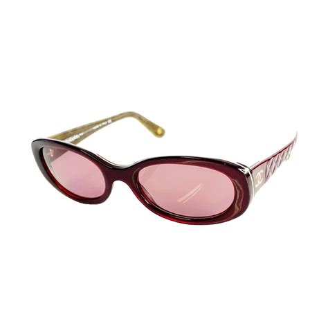 chanel red flower sunglasses|Chanel sunglasses original.